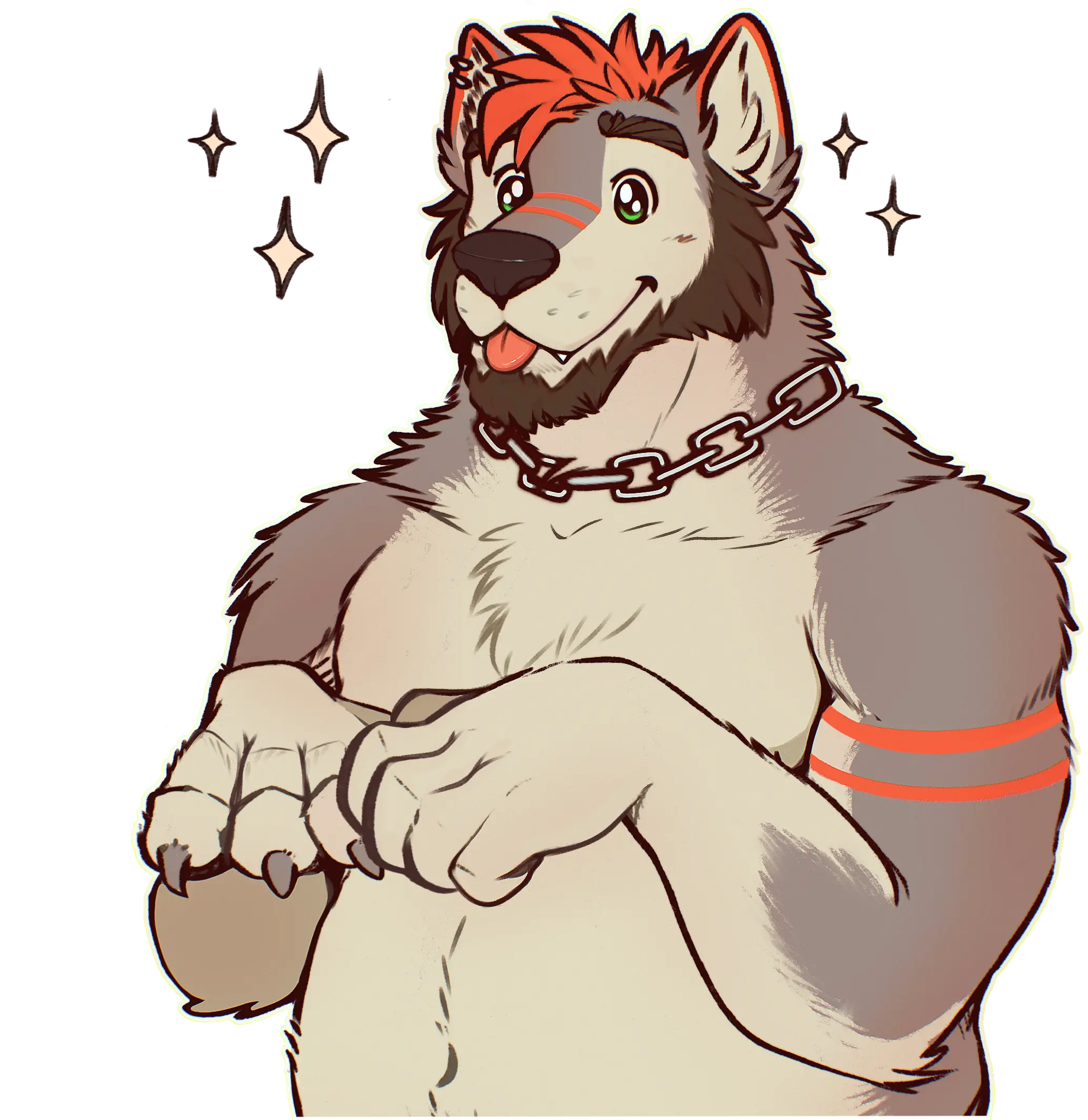 Sticker of Yero, starry and sparkling full of enthusiasm and awe